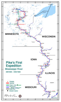 Pike’s 1st Expedition (Upper) Mississippi