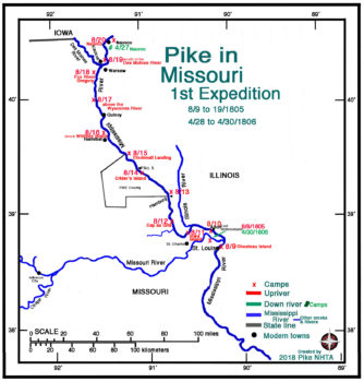 Pike in Missouri (1st Expedition)