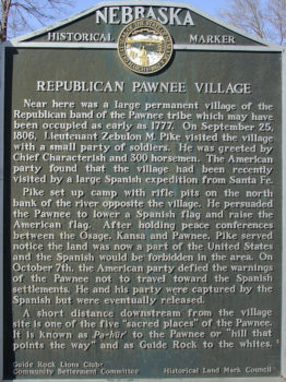 Pawnee Village Sign