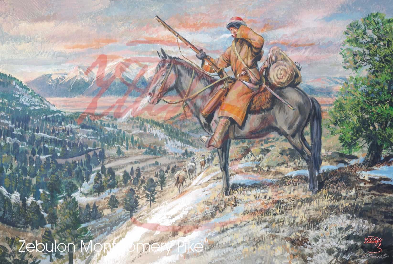 Painting by Ed French Depicting: Trout Creek Pass