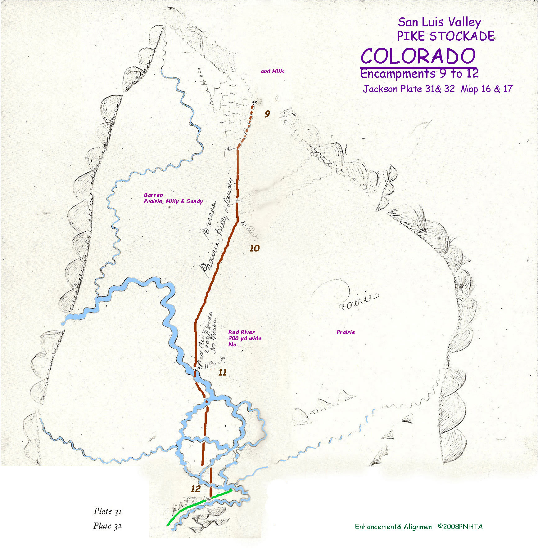 Map 16 (Field 31-2)- San Luis Valley to the Stockade (Jackson Plates 31 & 32)