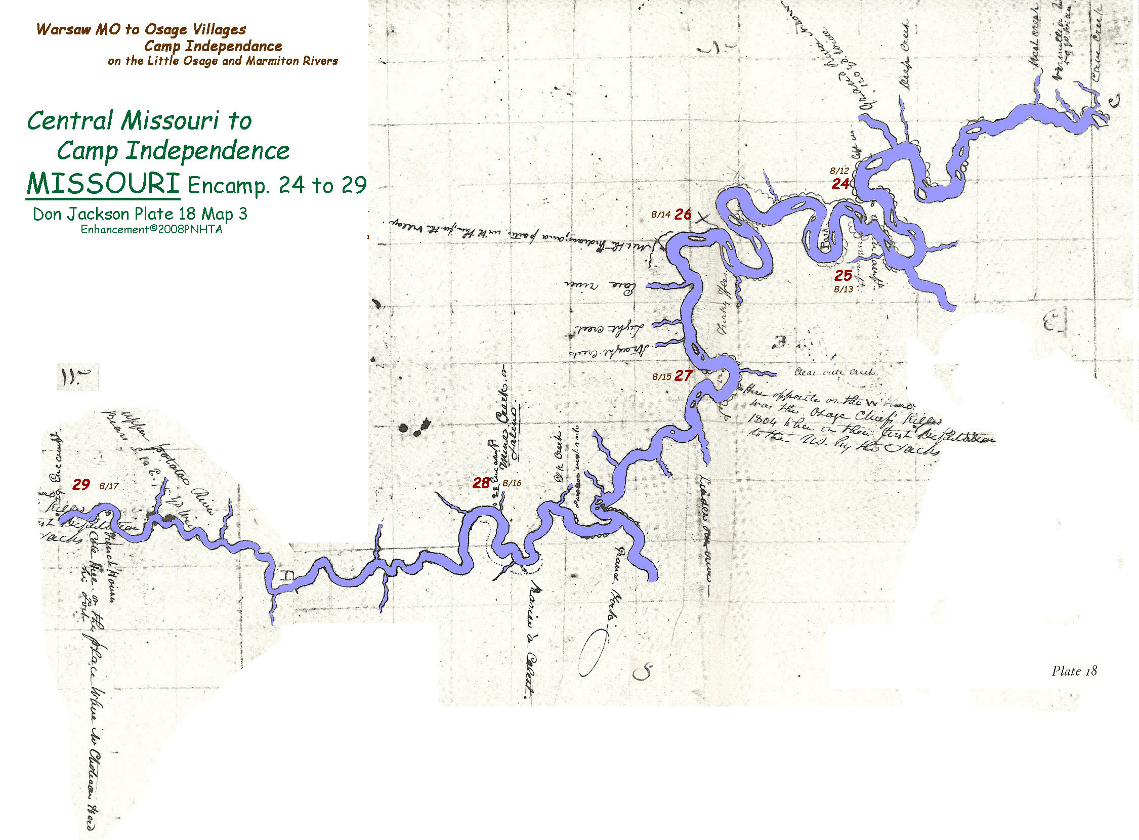 Map 3 (Field 18)- Central Missouri on the Osage River (Jackson Plate 18)