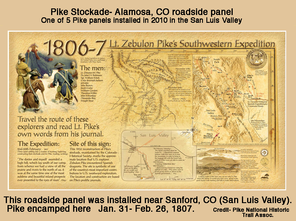 Pike Stockade- Alamosa, CO roadside panel