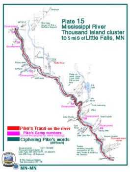 Field Plate/Map 15- Mississippi River: Thousand Island cluster to 5 mi. S of Little Falls, MN