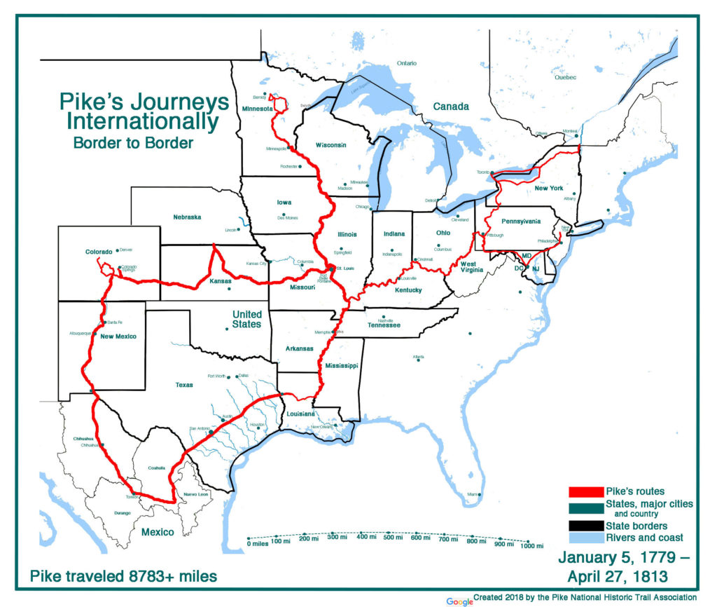 Modern Maps of Pike's Route Pike National Historic Trail Association