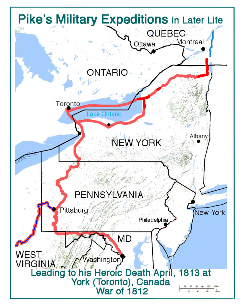 Pike’s Later Life Route 1807-1813