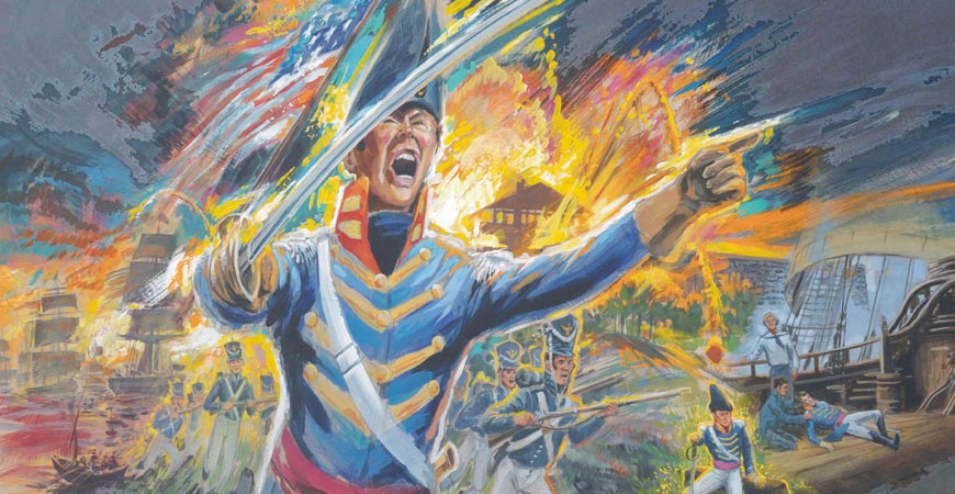Glory, Battle of York, painting byRetired Disney artist, Ed French